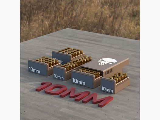 Filamelt Munitionsbox / Ammo Box 10mm Auto – Patronenbox ‘Schiebedeckel’ – 10 / 20 / 25 / 50 Runden