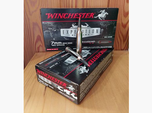 WINCHESTER ACCUBOND MUNITIONEN KAL. 7 MM REM MAG 160 GR