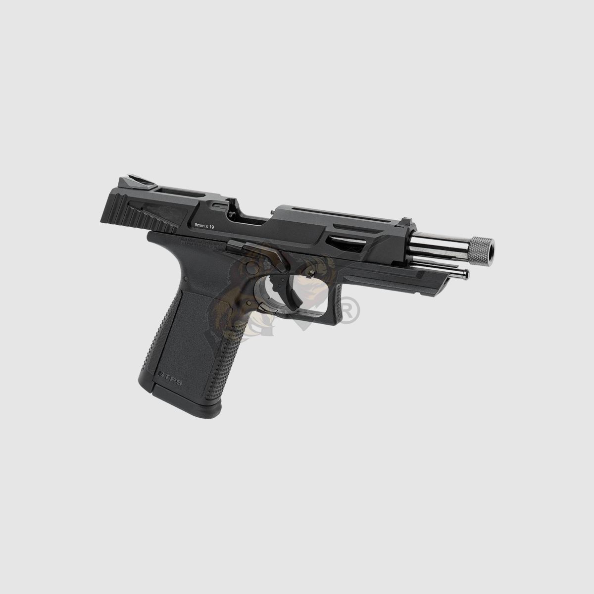 G&G GTP9 MS GBB Airsoft Pistol Metal Version in black -F-