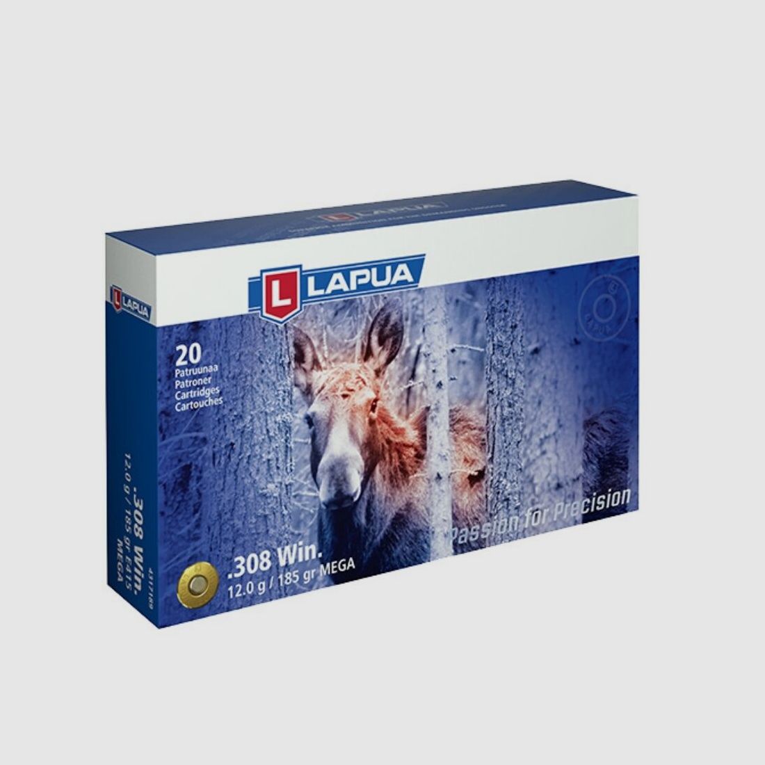 Lapua Mega SP 12g / 185gr. 20 pcs .308Win