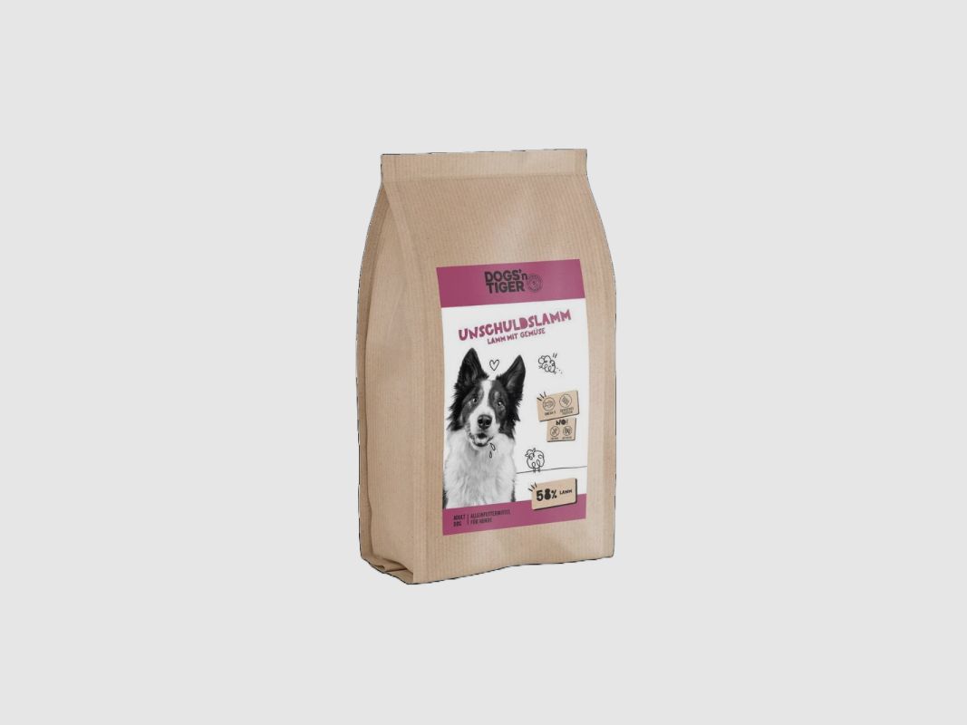 Dogs’n Tiger Hunde Trockenfutter Adult Unschuldslamm 2Kg