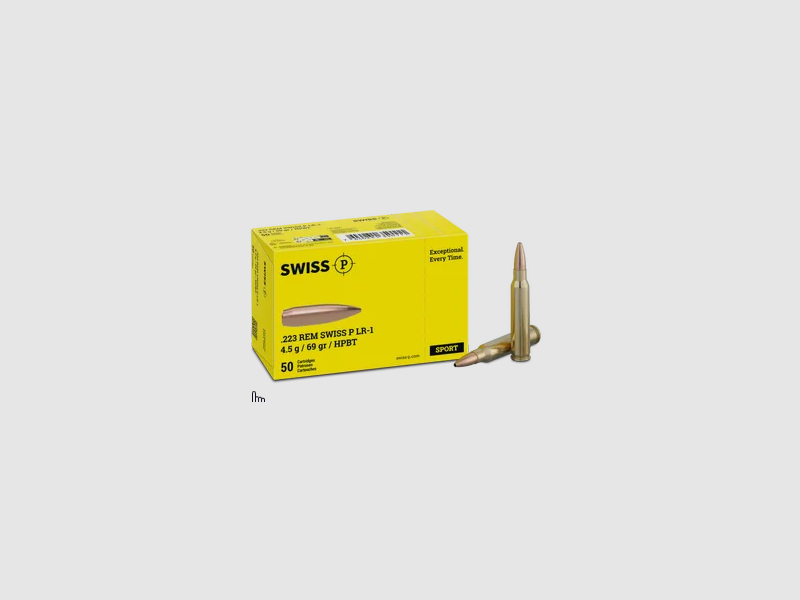 Swiss P .223 Rem HPBT LR-1 69gr/4.5g