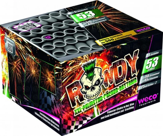 WECO ROWDY 53-schots batterijvuurwerk