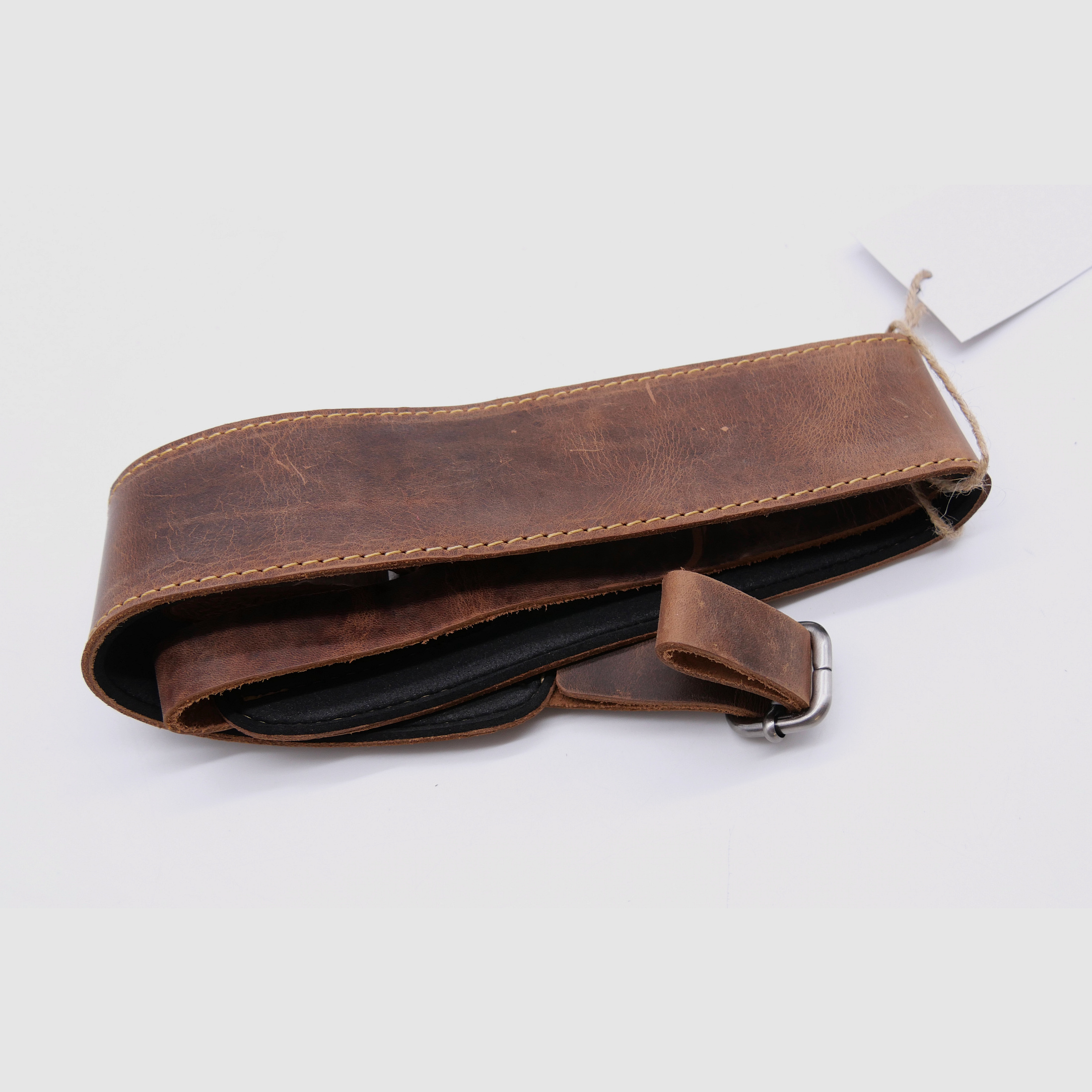 Greenburry Leder Gewehrgurt Gewehrriemen braun Vintage GS 4 1597-25