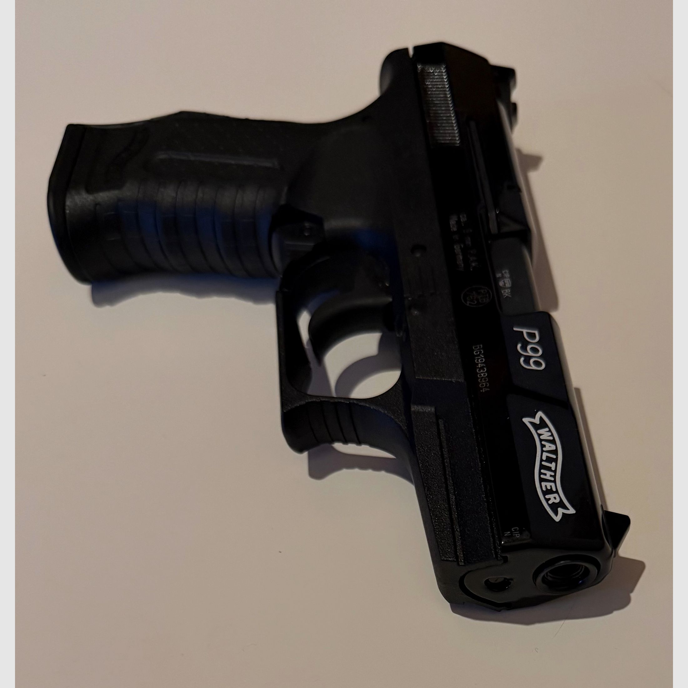Walther P99 P.A.K. Schreckschuss Gas schwarz matt & HOCHGLANZ lackiert original