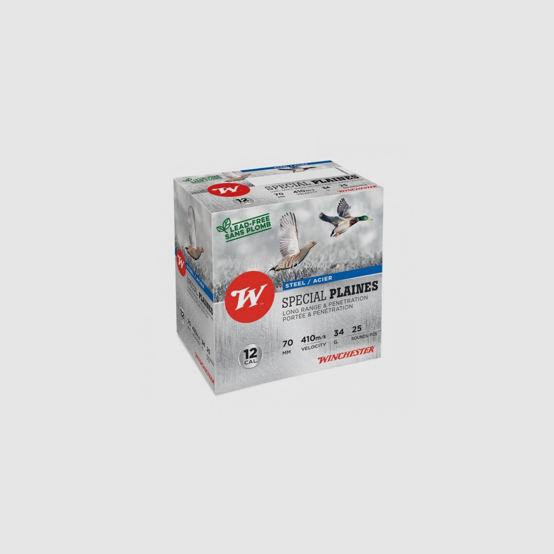 Winchester STEEL,HP,SPECIAL PLAINES,12-70,16mm,34g,P3,25 Stück