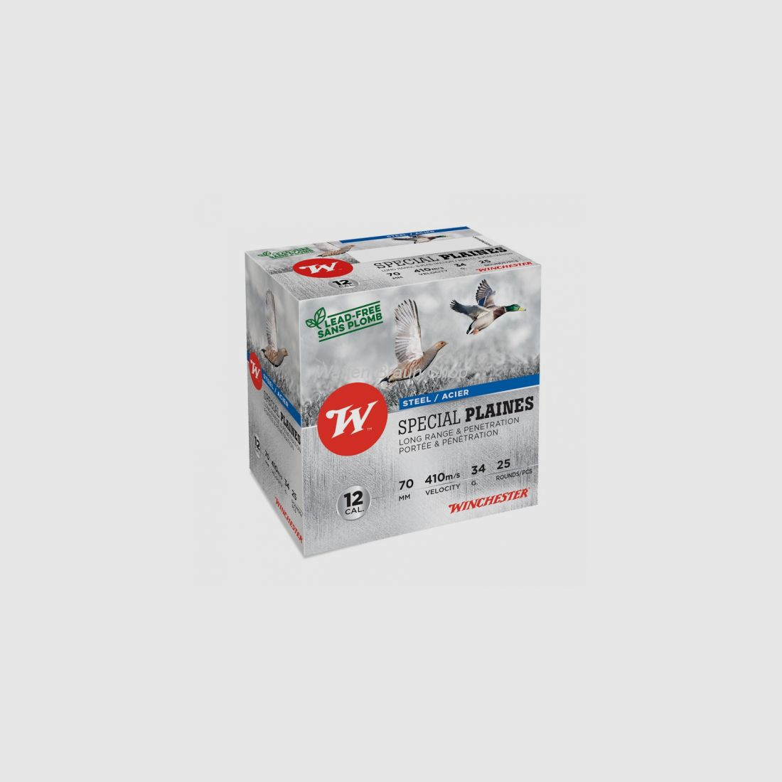 Winchester STEEL, HP, SPECIAL PLAINES, 12-70, 16mm, 34g, P3, 25 pieces