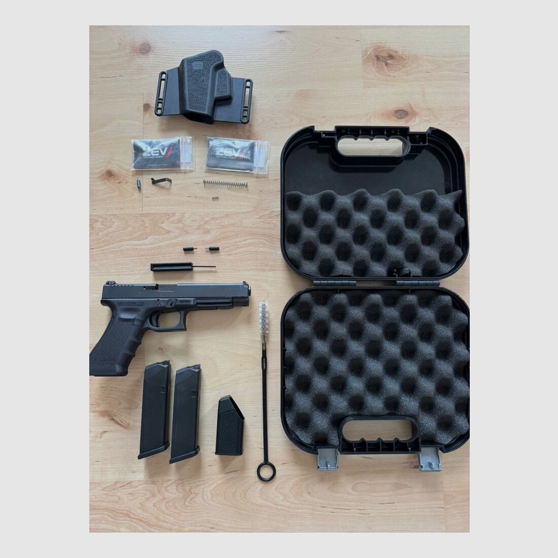 Glock 34 Gen4 inkl. ZEV Abzugstuningkit und OVP, Zubehör 9mm Luger 9x19