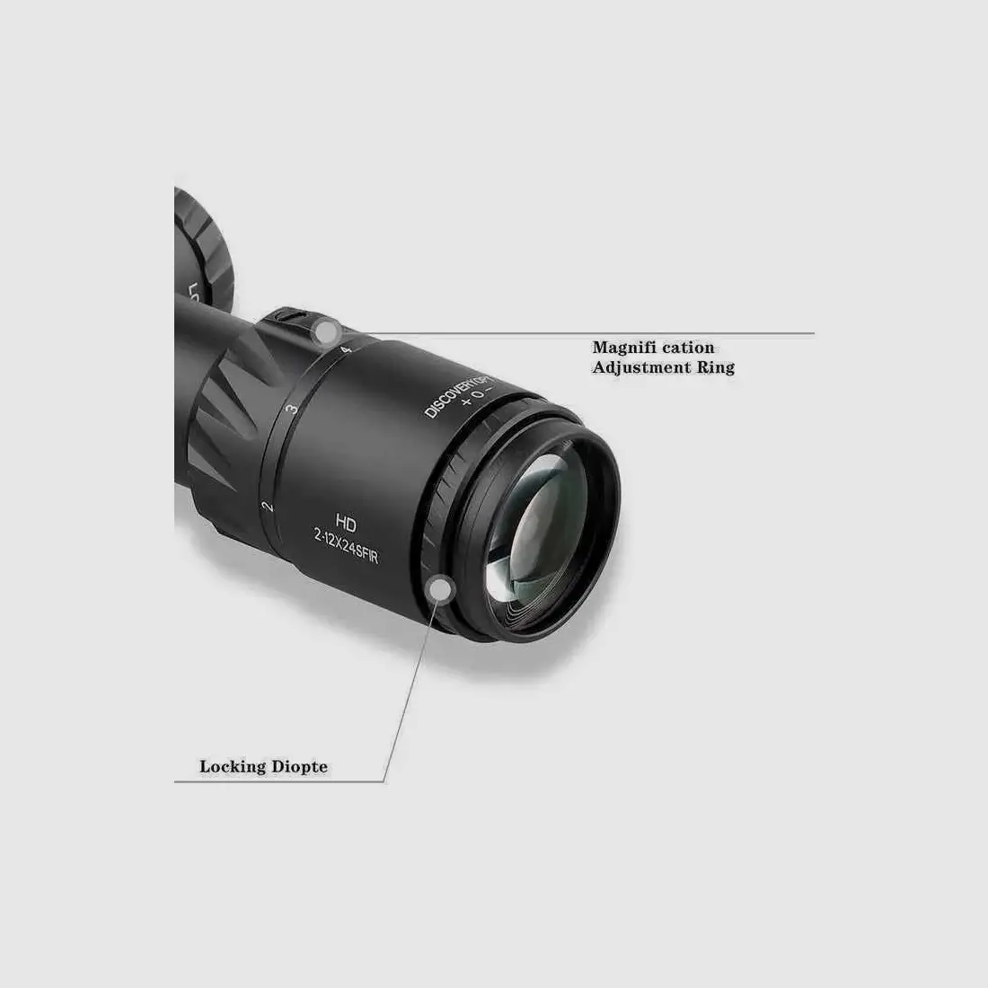 OPTIK DISCOVERYOPT HD 2-12X24 SFIR FFP-MIL, Bild 6 von 7
