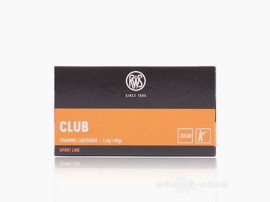 RWS Club LRN 40grs 50St .22lr