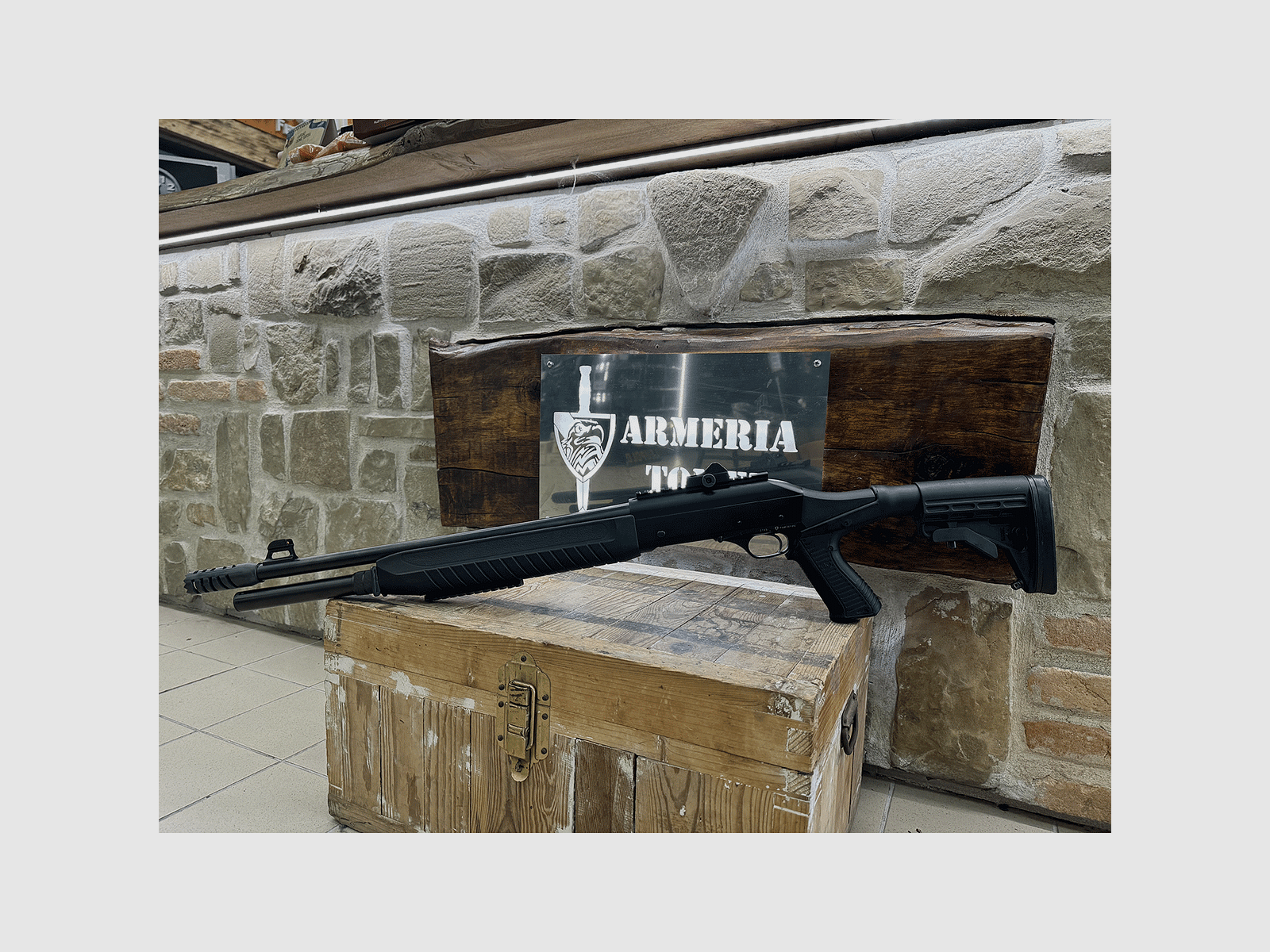 GEBRAUCHT – SEMIAUTOMATISCHES GEWEHR – FABARM MOD. S.A.T. 8 Kal. 12, Bild 6 von 7