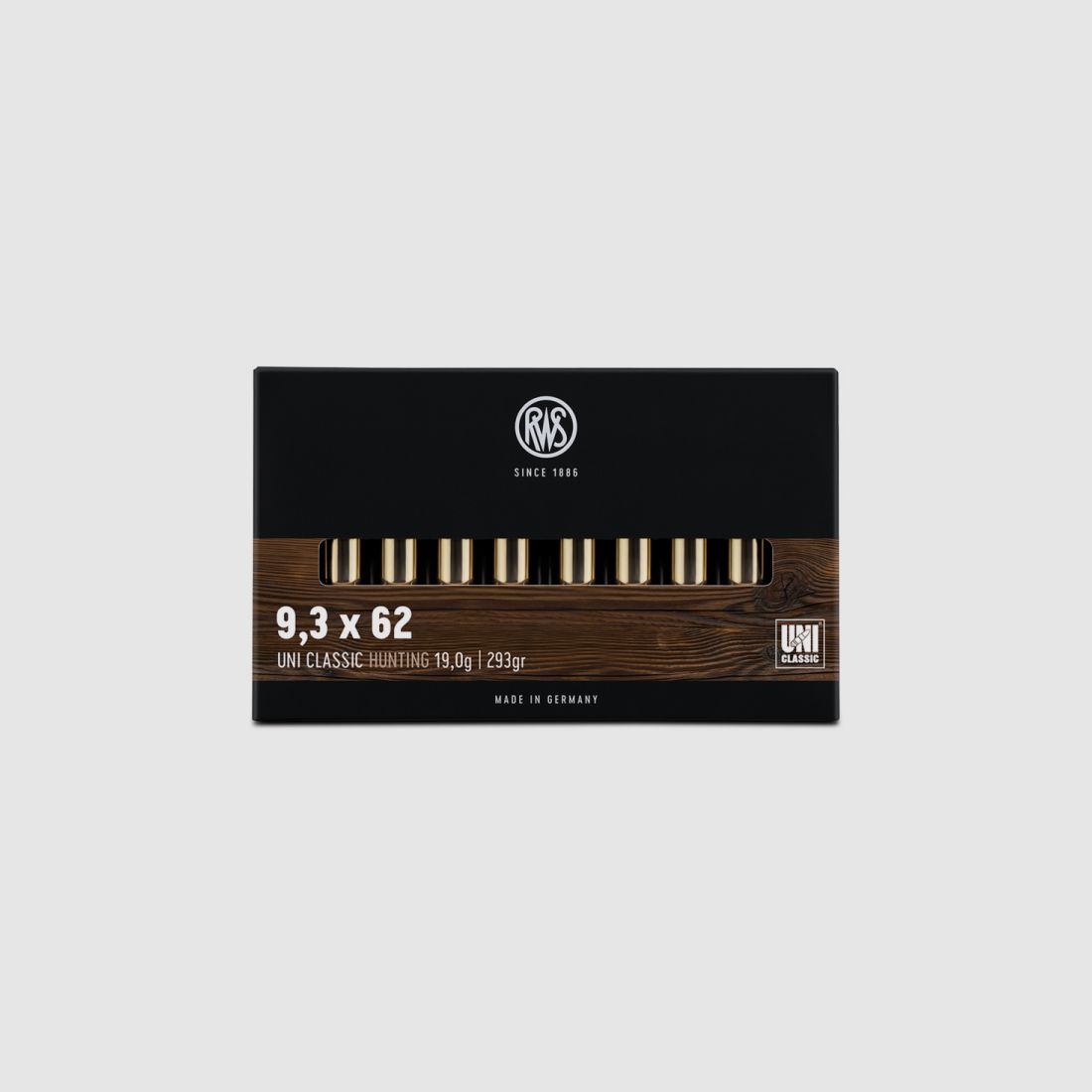 RWS UNI CLASSIC 9,3x62 MM - 255GRS. - 19G / 293GRS. - 20 SCHUSS-