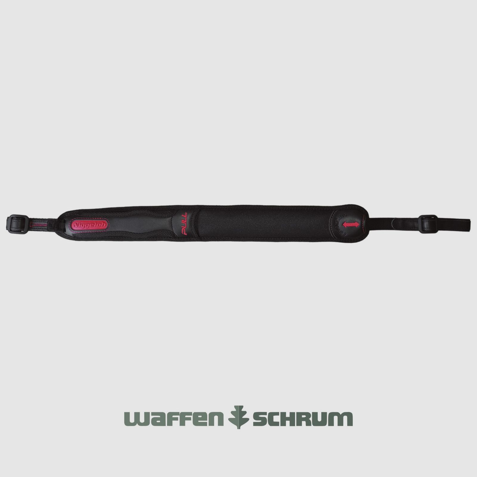 Niggeloh Gewehrriemen Automatic Pull Neopren - Leder - Schwarz