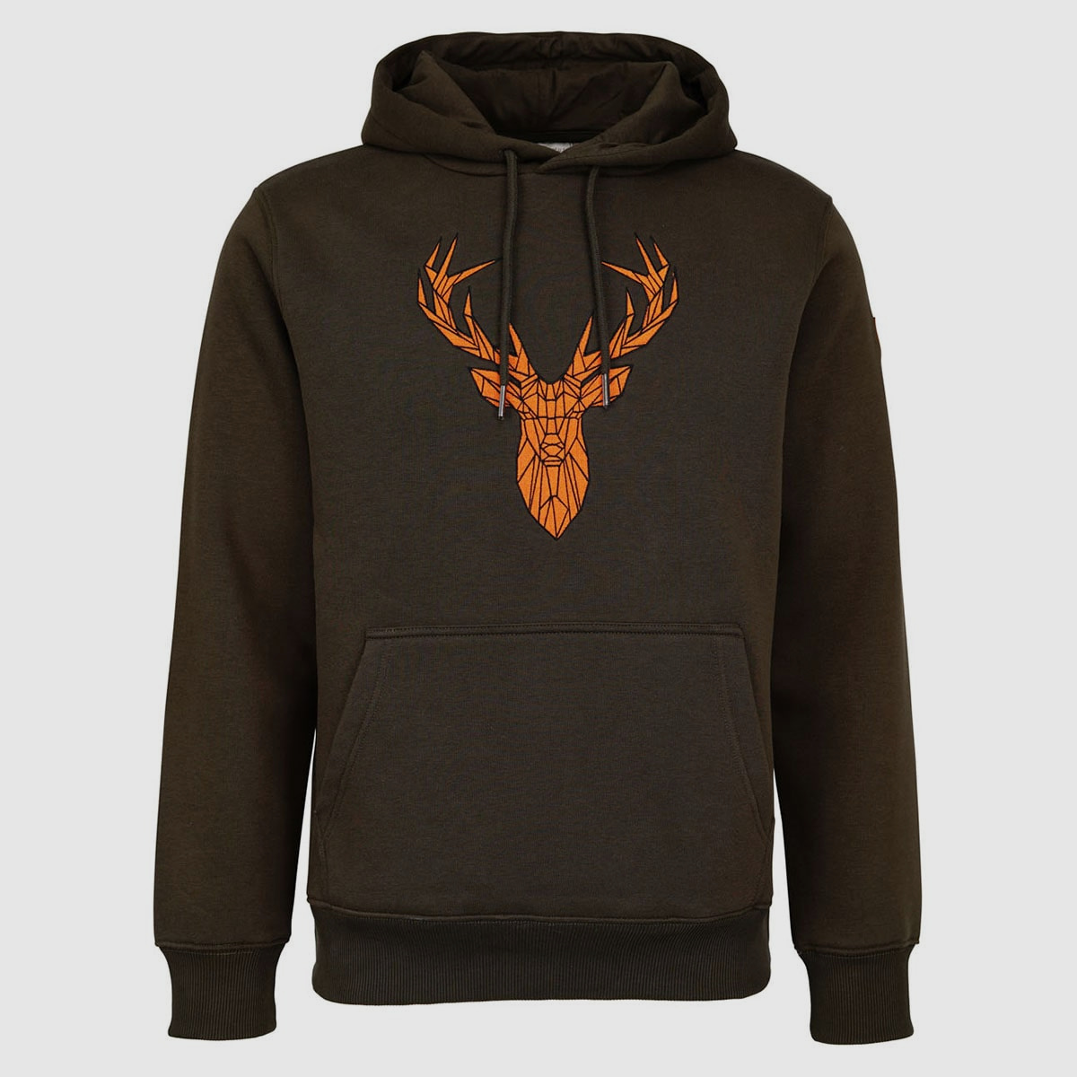 Hubertus Hoodie Huntig Hirsch Oliv /braun