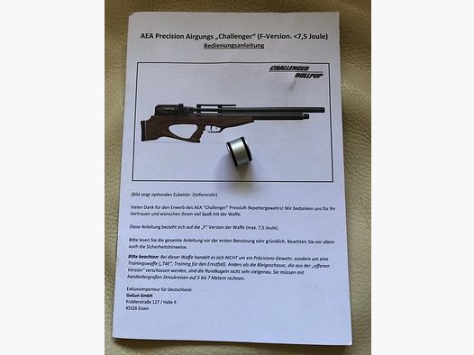 AEA Challenger Bullpup Exportkit 