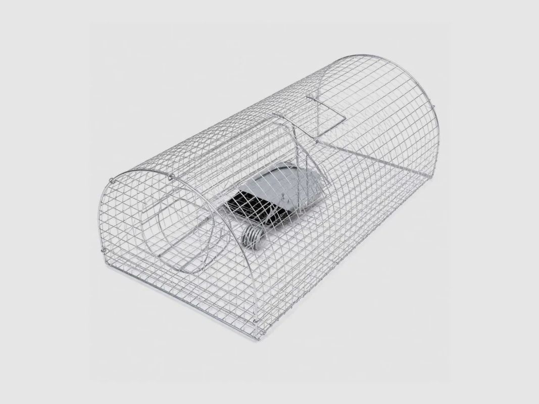 Verzinkte Rattenfalle 41x23.5x18.5 cm - Mechanische Falle gegen Nagetiere, Bild 2 von 4
