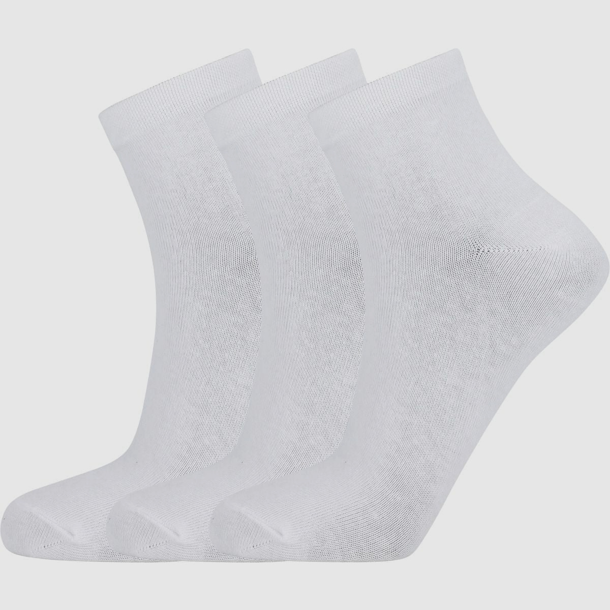 Endurance Mallorca Quarter Running Socks White - 3-pack 43/46
