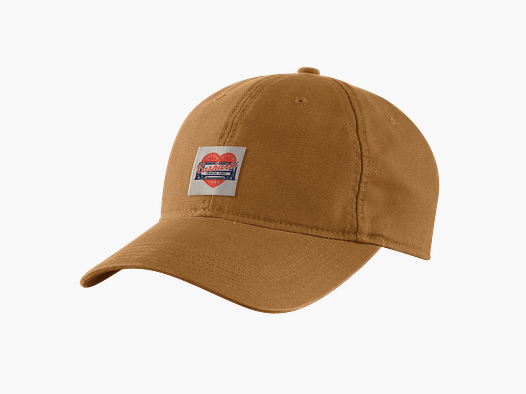 Carhartt Heart Patch Canvas Cap Women Carhartt Brown