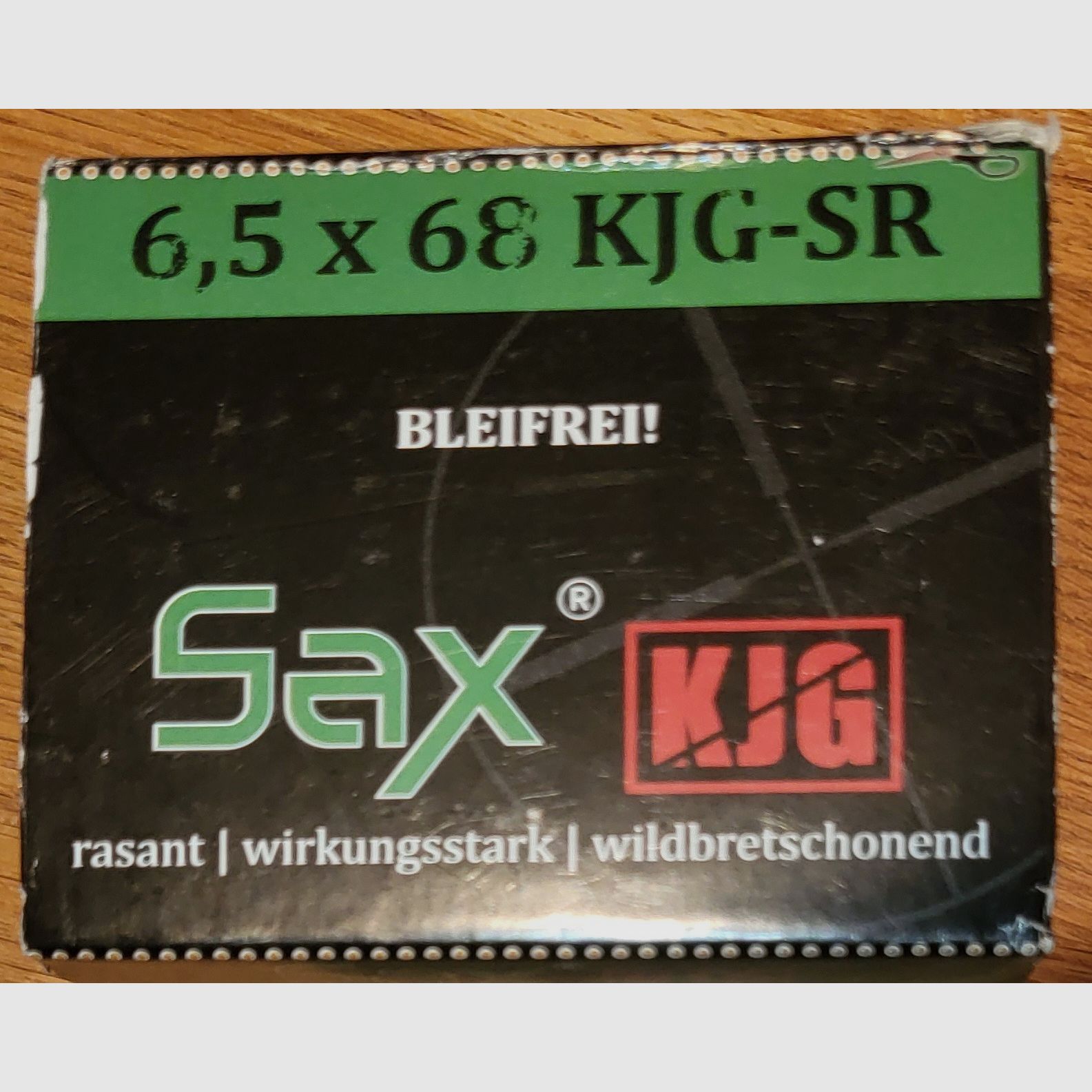 45 disparos 6,5x68 KJG-SR SAX/RWS sin plomo