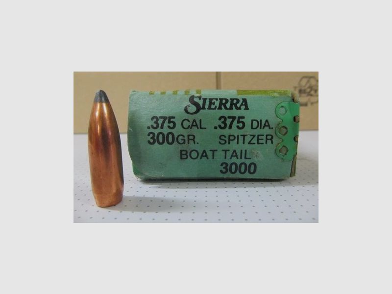 Sierra .375 Cal. 300 grs. Spitzer Boat Tail