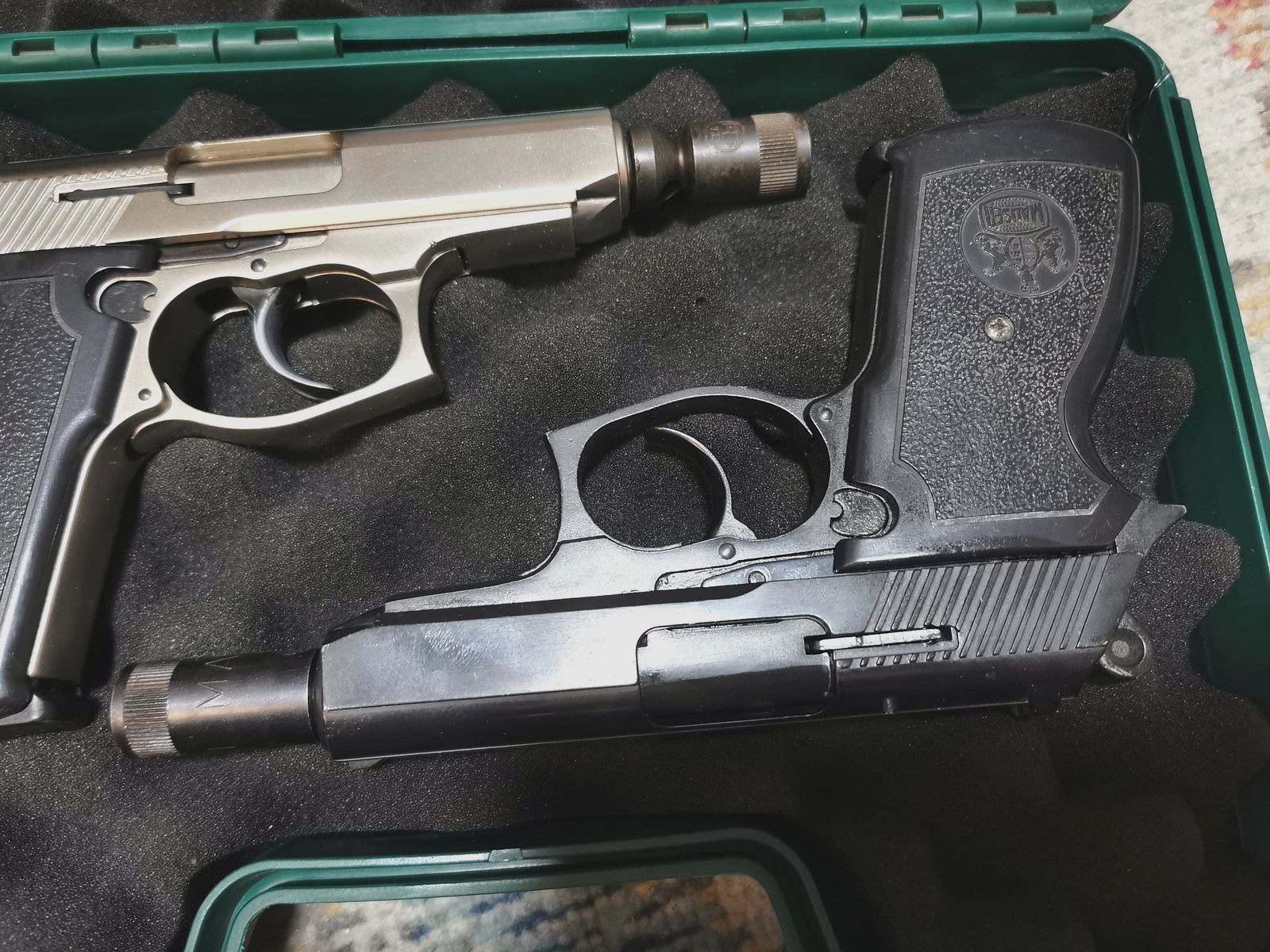 Mauser HSC 90 Para Srebrny/Czarny Broń kolekcjonerska z PTB Wolna od 18 roku życia