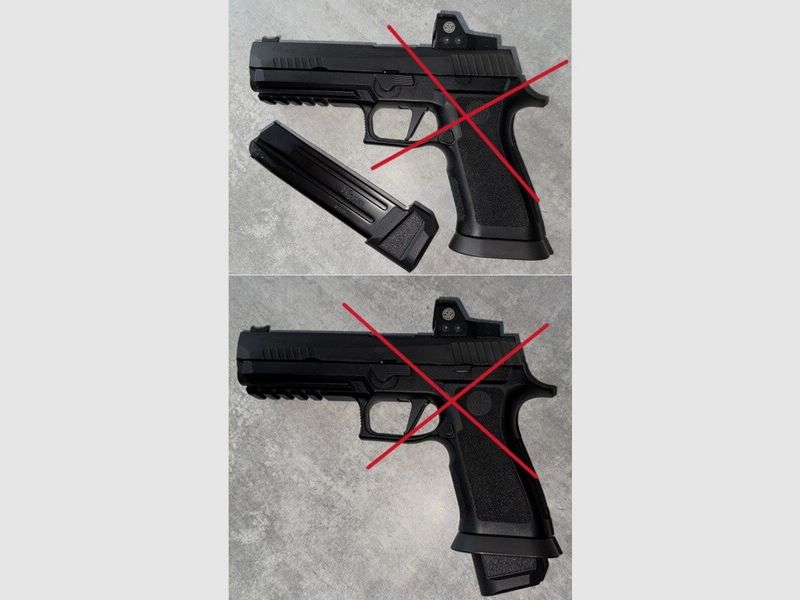 Magazin für Sig Sauer P320 X5 9mm Luger halbautomatische Pistole 20 Schuss Kapazität NEUw