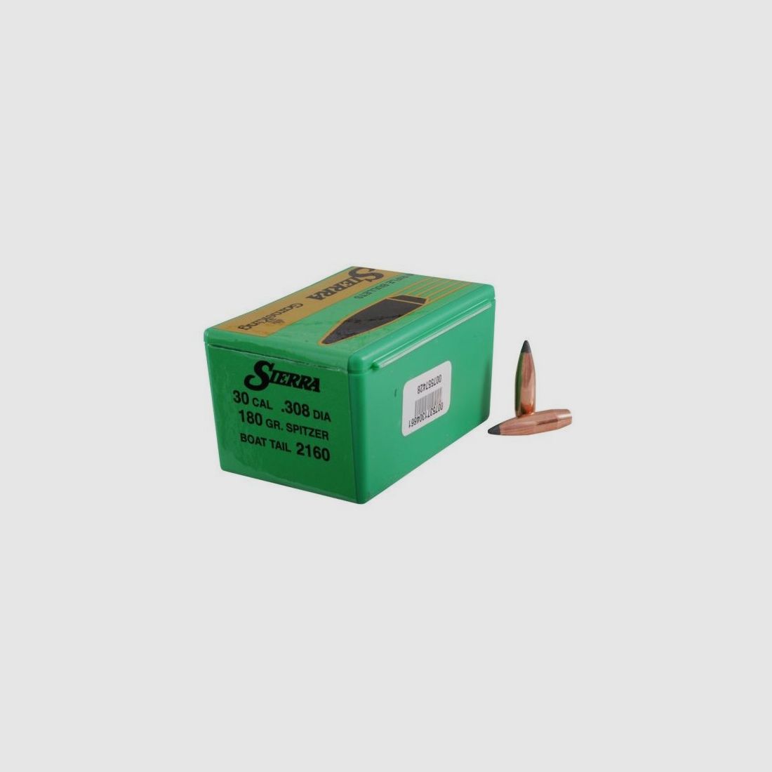 SIERRA Projectiles Cal.30 180 GR SPBT