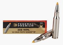 Federal Premium Trophy Bonded Tip .308 Win. 165GR 20 Patronen