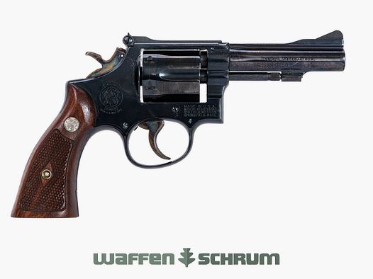 Smith & Wesson Mod. 15-2 , verstellbare Visierung, Holzgriffschalen, brüniert, .38Special