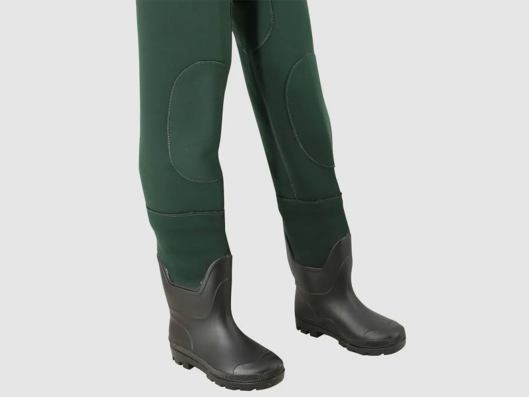 Neopren-Wathosen 4mm rutschfest Gummi grün 40/41 bis 46/47, Bild 4 von 10