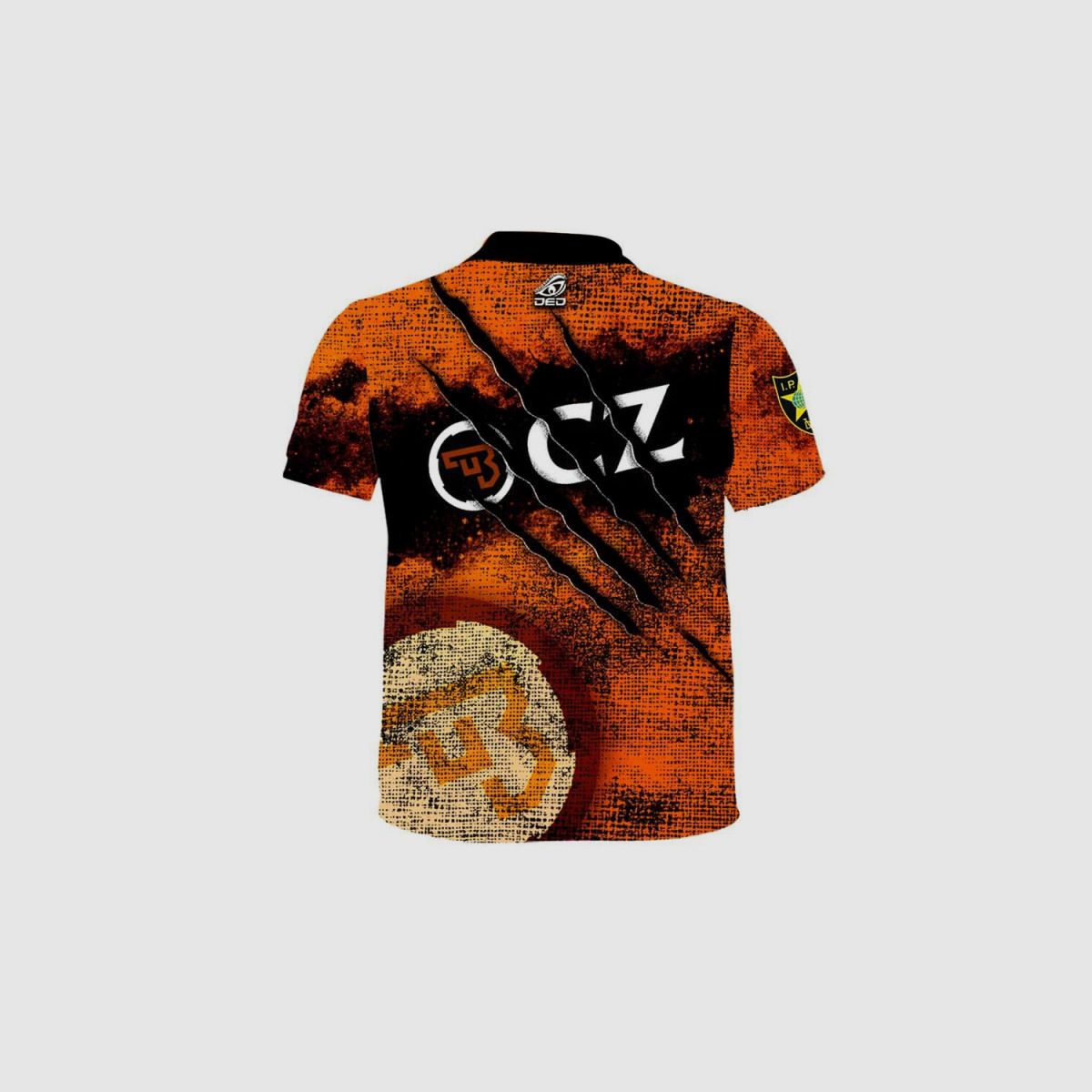 DED CZ Shadow Orange Claws T-Shirt, Größe: 5XL, Benutzerdefinierter Name: Mit Benutzerdefiniertem Namen, Bekleidungsart: Regulär (Herren), Bild 2 von 3