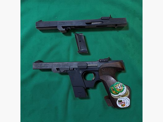 Pistola deportiva Walther GSP cal. .32 S&W incluido sistema intercambiable cal. .22lr