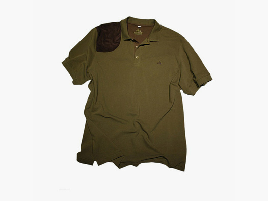 Polo-Shirt mit Patches XL oliv
