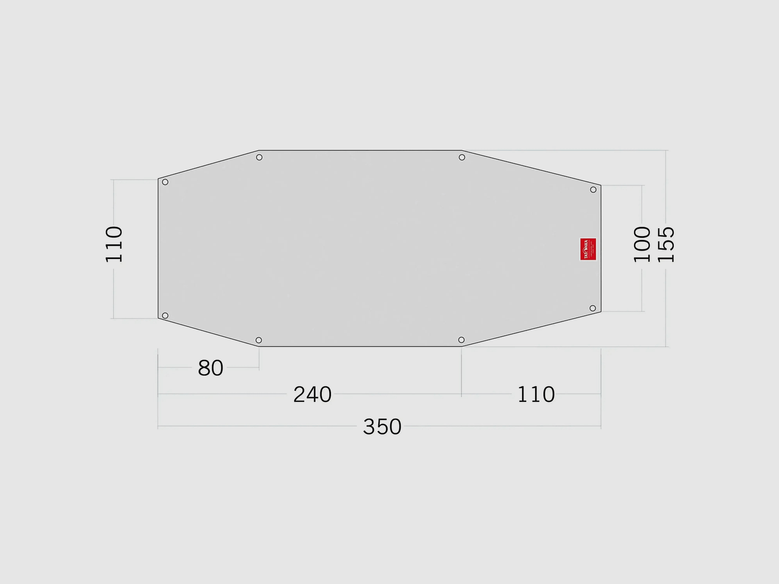 Tatonka Tent Groundsheet Floor Sheet PE Arctis 2 white