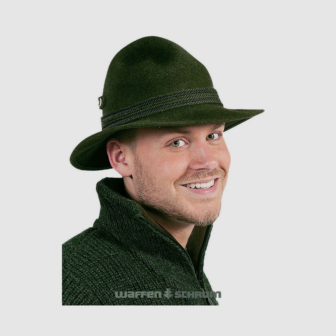 Sombrero de Loden Tres Picos Verde