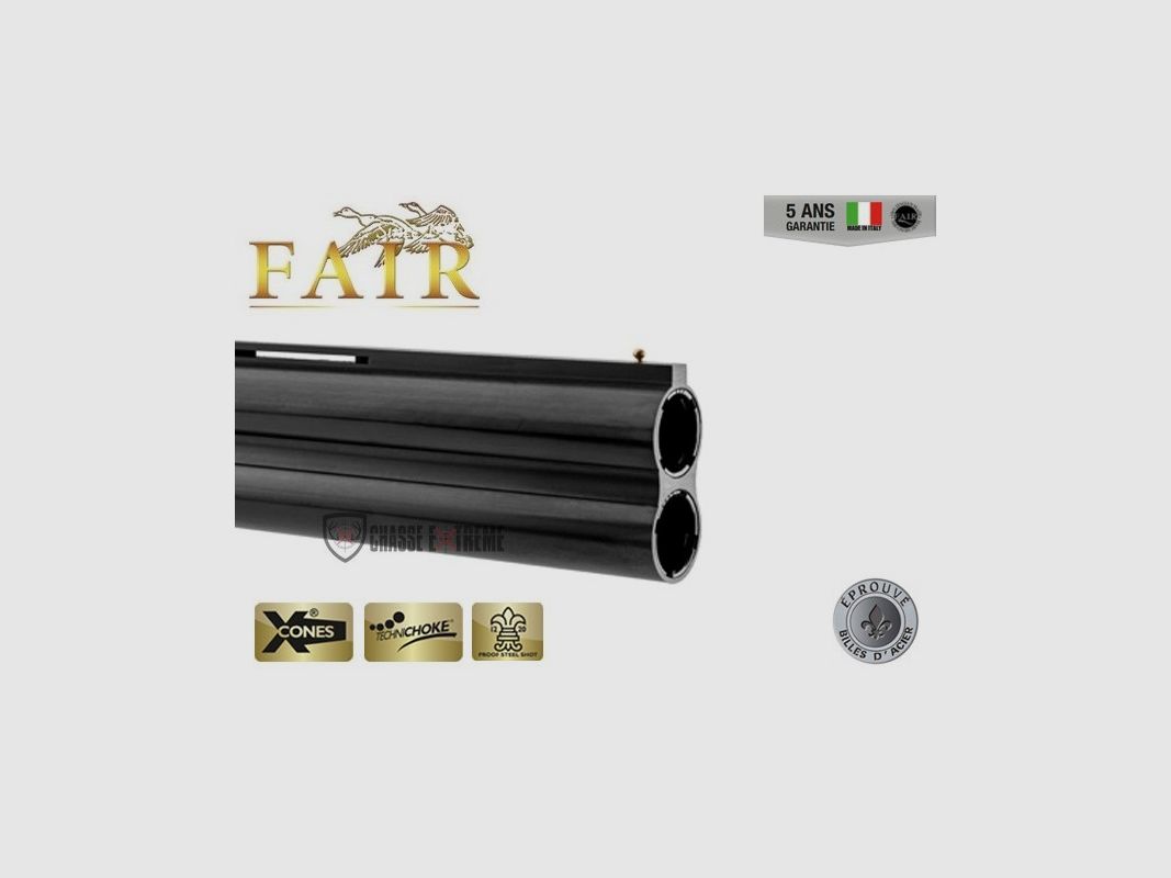 Bockdoppelflinte FAIR Classic Stahl Extractor Kal.12/76 71cm - Schwarzer Rahmen, Bild 3 von 5