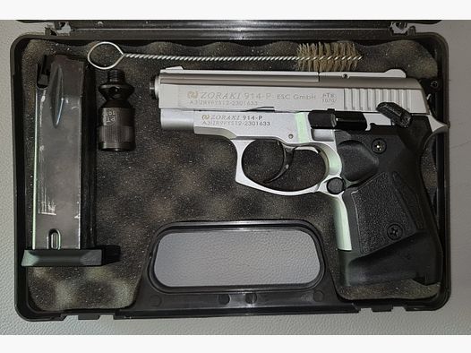 ZORAKI 914 P / cal. 9mm / PTB 1070 /SCHRECKSCHUSS PLATZ GAS PISTOLE SILVESTER SELBSTVERTEIDIGUNG SAMMLER