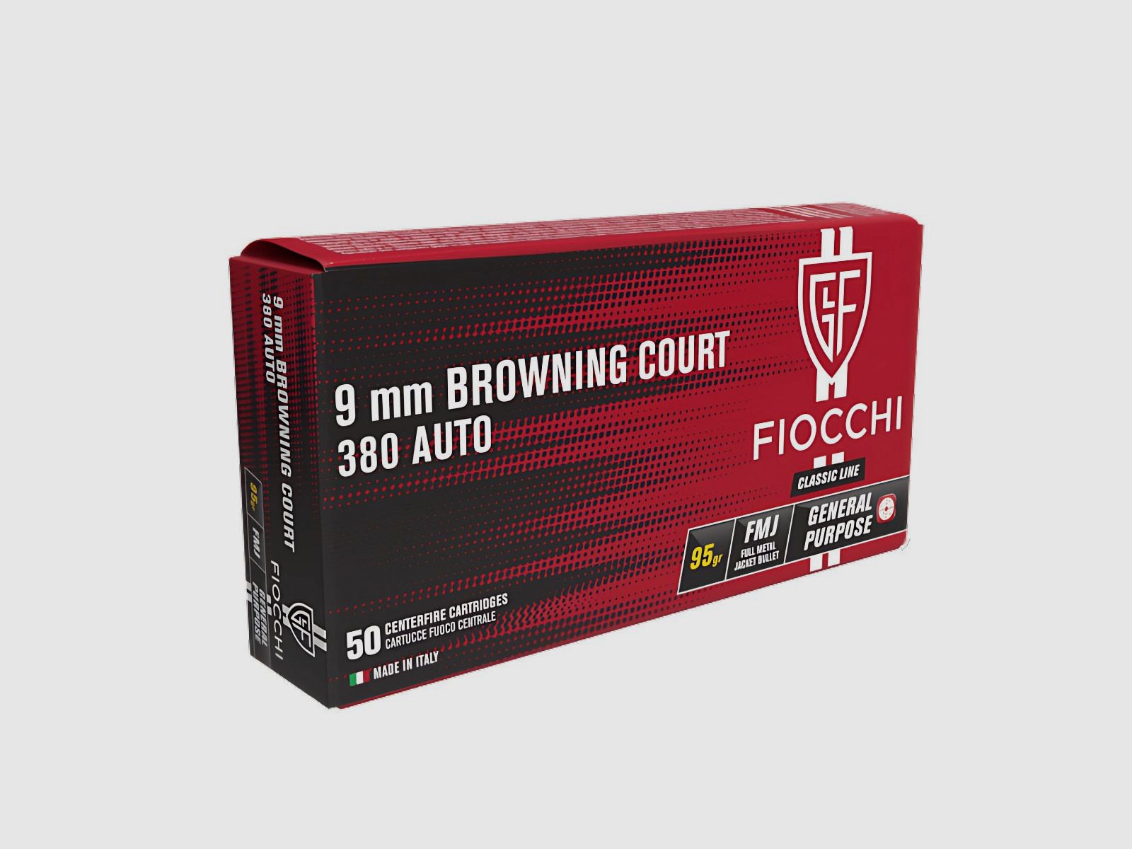 .380 ACP Fiocchi FMJ 95gr/6,16g (709340), imagen 1 de 2
