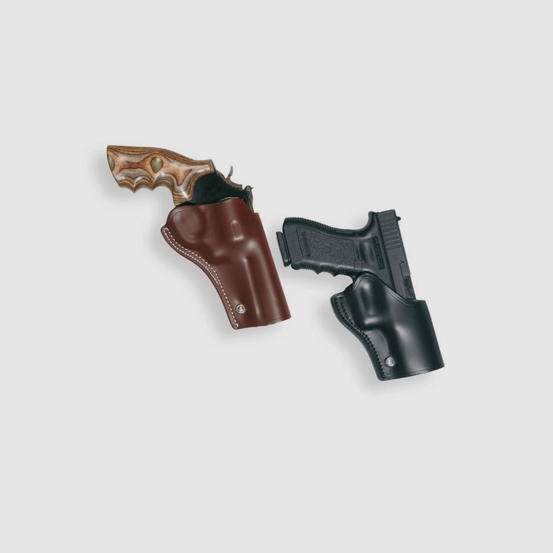 GUNFIGHTER Holster Glock 17/22/31/37 Braun Linkshänder
