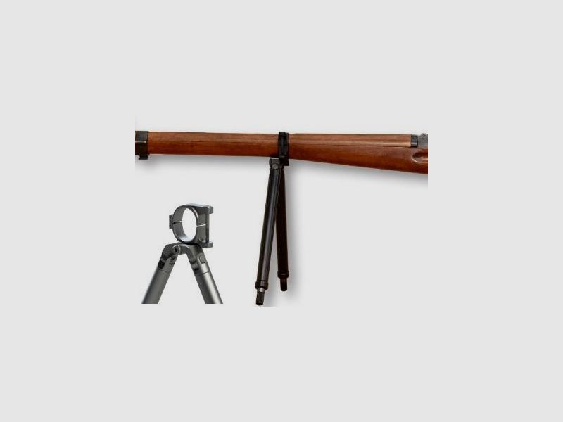 Bipied réglable Wyss | 10.4200, pour K31 + JG11, Noir/Gris