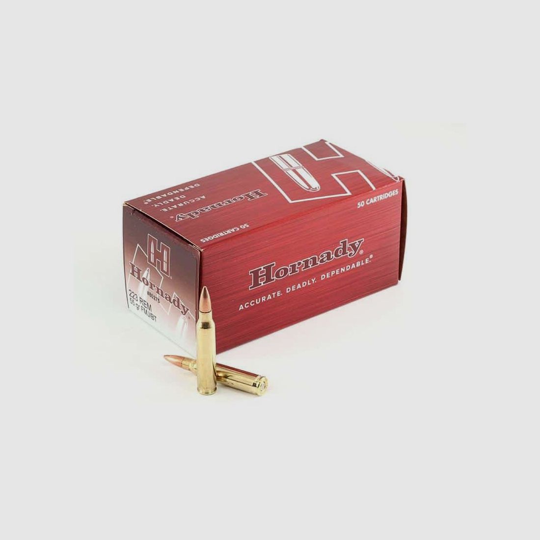 .223 Rem. Hornady Custom 55grs. FMJ/BT