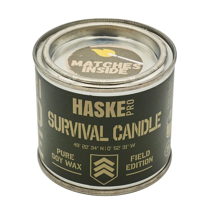 EKO TRICORE survival candle 220 g Haske Pro 14 h burn time + matches, image 3 of 36