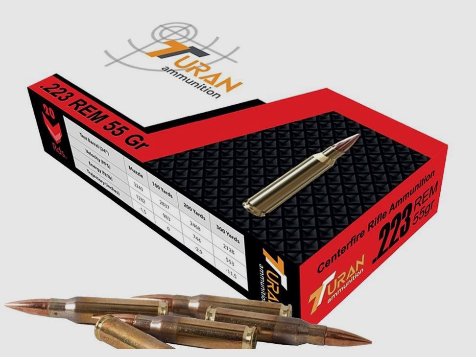 AMUNICJA KULOWA 223REM TURAN 55GR/3,56G, zdjęcie 2 z 4