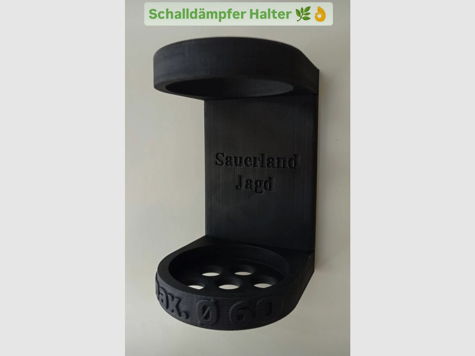 Schalldämpferhalter magnetisch