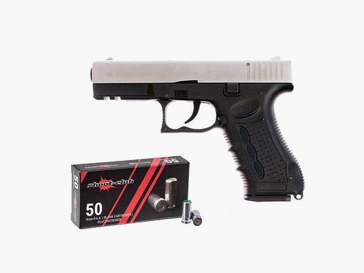 Zoraki Zoraki 917 Matt Chrome incluso 50 colpi di cartucce a salve