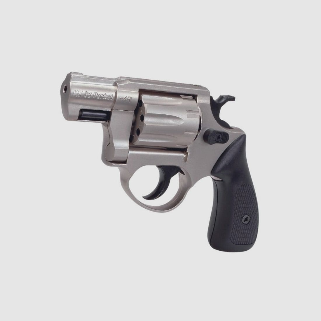 ME-Sportwaffen ME 38 Compact 9 mm R.K. niquelado empuñadura de plástico negro S...