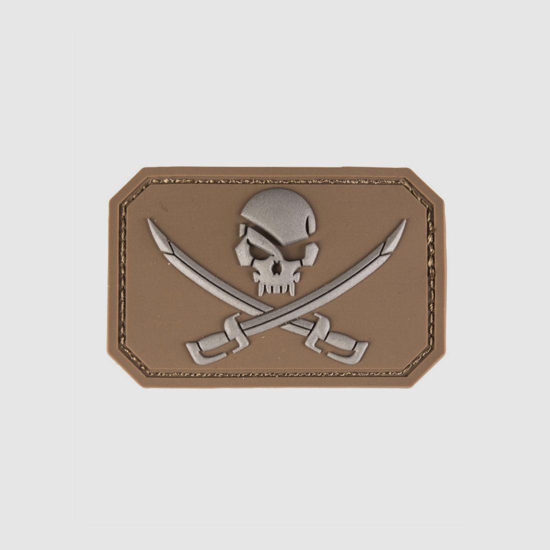 3D-patch PIRAT SKULL SWORDS Large Coyote