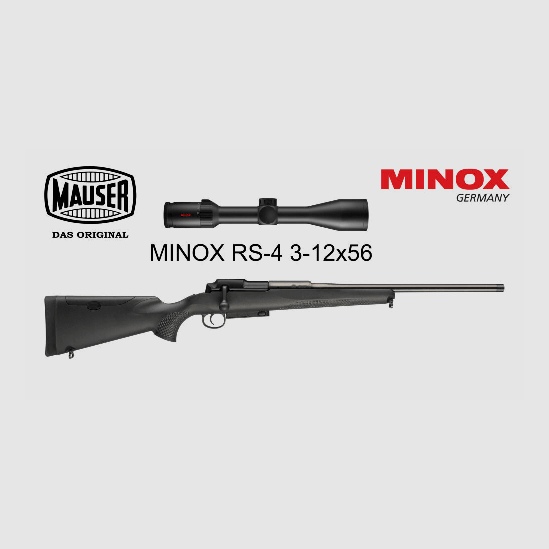 Blaser Group GmbH MAUSER 25 EXTREME Straight Pull Repeater .308 Win. + MINOX RS-4 3-12x56
