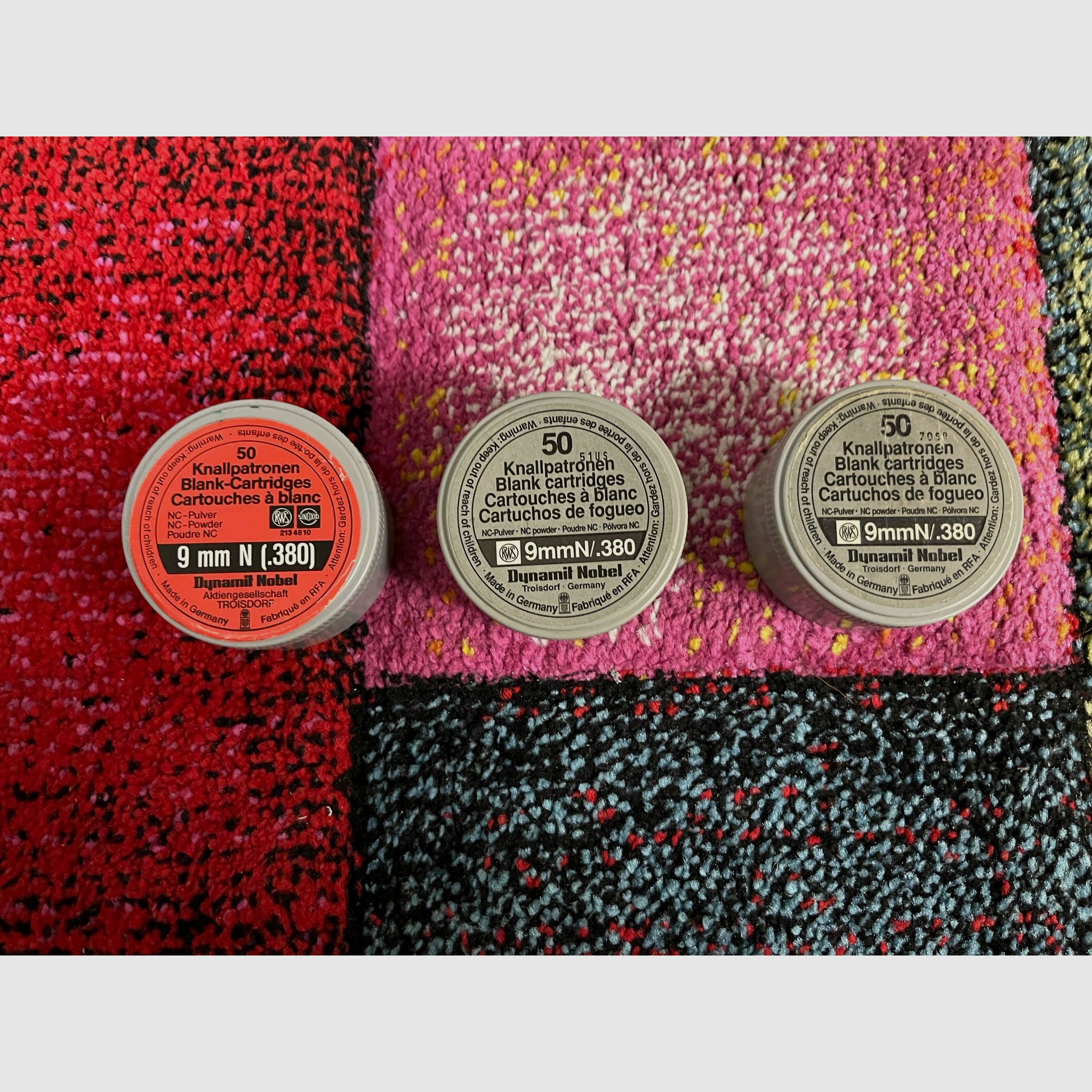 9mm RK cartuchos de fogueo RWS / Dynamit Nobel - Coleccionista