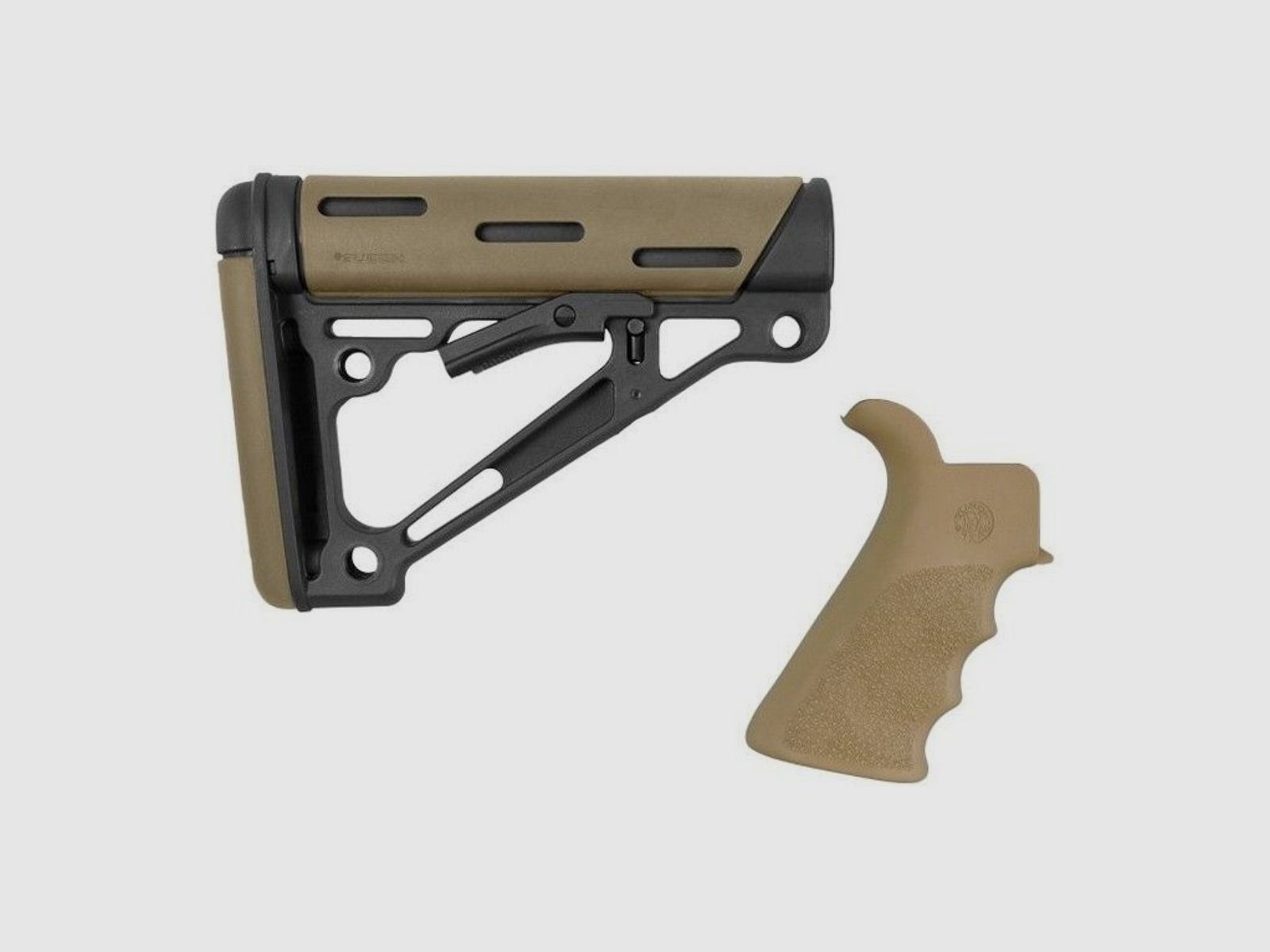 Schaft Hogue AR15 OMCB Mil-Spec mit Griff FDE, Bild 1 von 2